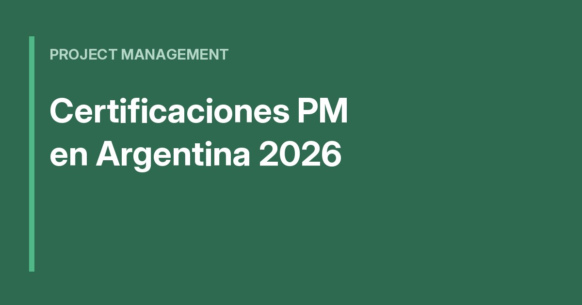 Certificaciones PM en el mercado laboral argentino